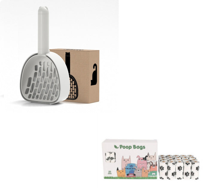 Sanctuary Litter Scoop – Aesthetic Shovel with Base & Dispenser