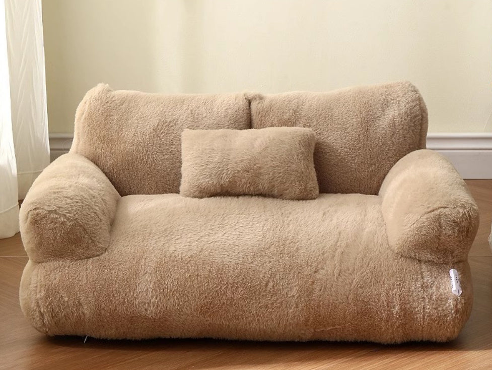 Velvet Boudoir Sofa – Elevated Plush Nest for Pets