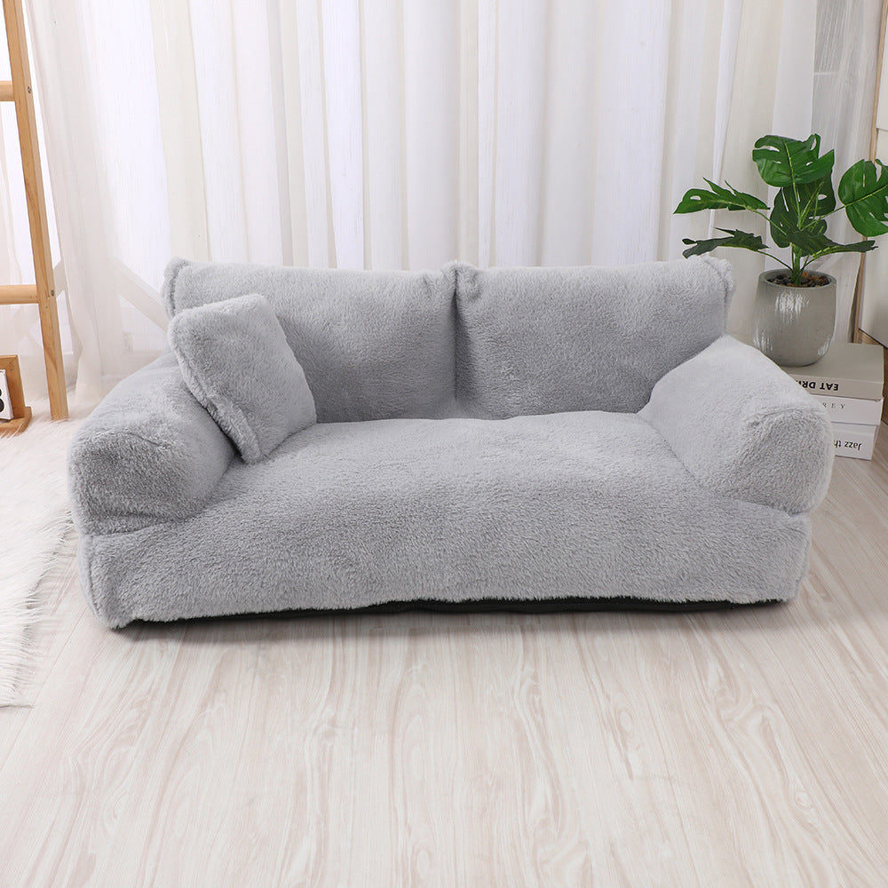 Plush Lounger Sofa for Pets – Modern Comfort Nest