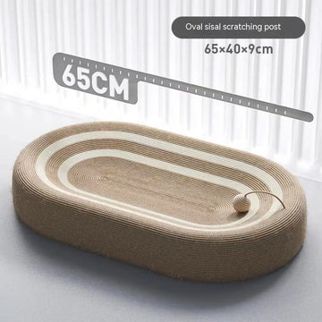 Handmade Sisal Cat Scratch Board with Cozy Nest