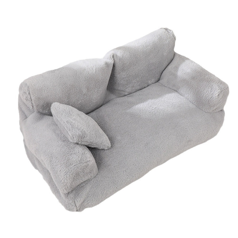 Plush Lounger Sofa for Pets – Modern Comfort Nest