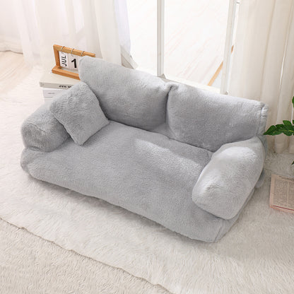 Plush Lounger Sofa for Pets – Modern Comfort Nest