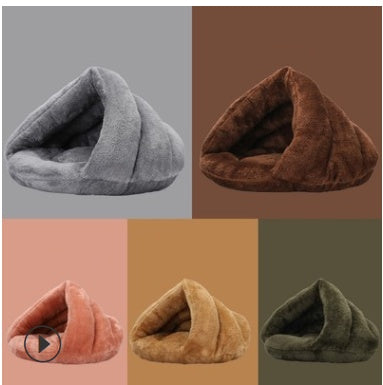 The Arctic Nest — Velvet Plush Dog Bed