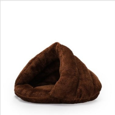 The Arctic Nest — Velvet Plush Dog Bed