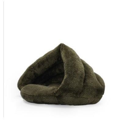 The Arctic Nest — Velvet Plush Dog Bed
