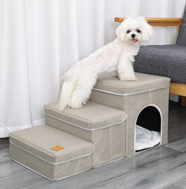 The Vantage Ascent — Plush Multi-Step Stairs for Beds & Sofas