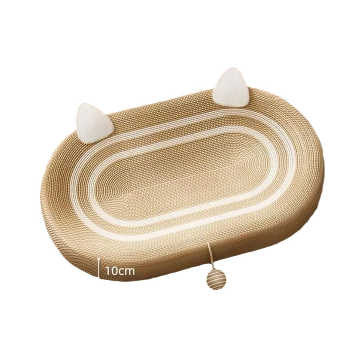 Handmade Sisal Cat Scratch Board with Cozy Nest
