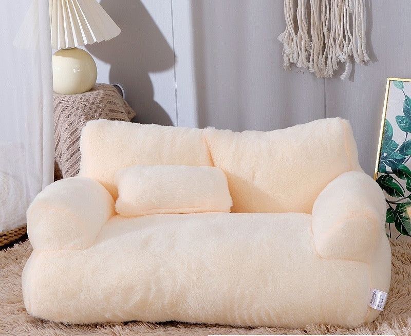 Velvet Boudoir Sofa – Elevated Plush Nest for Pets