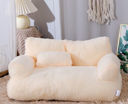 Velvet Boudoir Sofa – Elevated Plush Nest for Pets