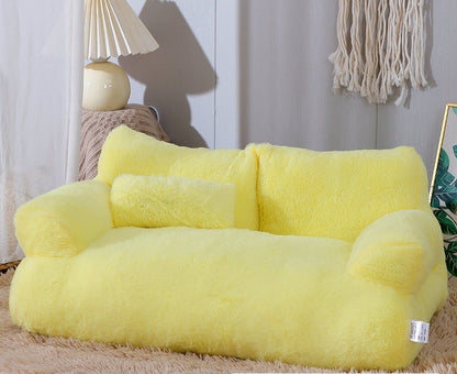 Velvet Boudoir Sofa – Elevated Plush Nest for Pets