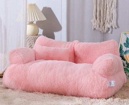 Velvet Boudoir Sofa – Elevated Plush Nest for Pets