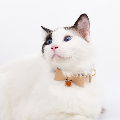 Signature Leather Cat Collar – Refined Essential