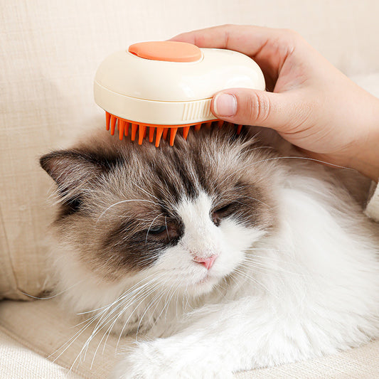 The Steam Brush — 3-in-1 Electric Grooming Spray for Cats
