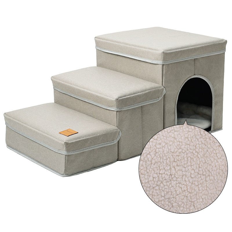 The Vantage Ascent — Plush Multi-Step Stairs for Beds & Sofas