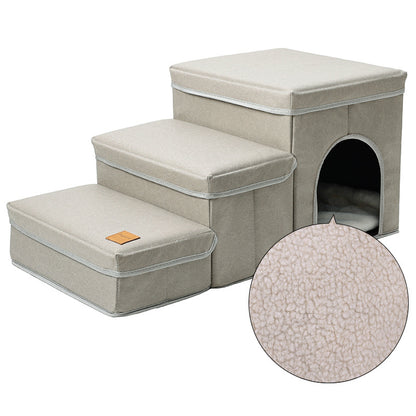 The Vantage Ascent — Plush Multi-Step Stairs for Beds & Sofas
