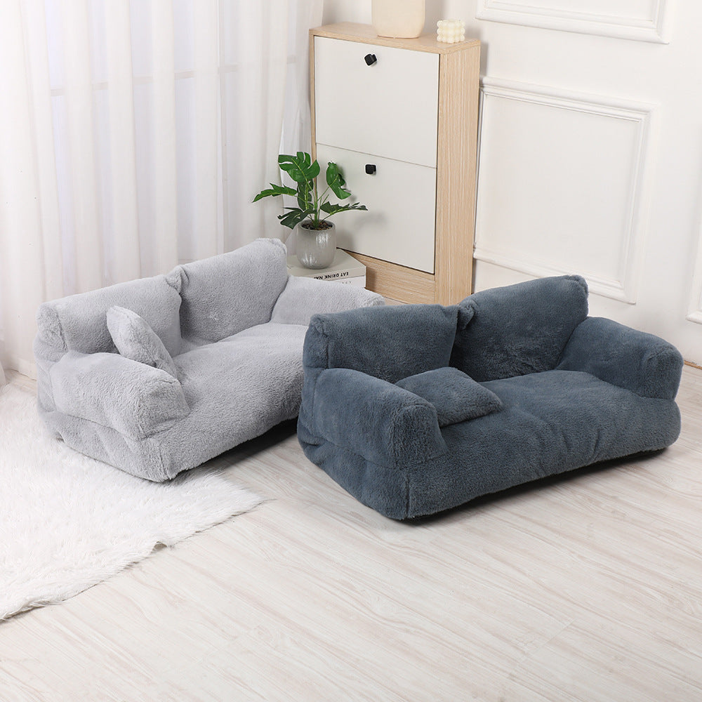 Plush Lounger Sofa for Pets – Modern Comfort Nest