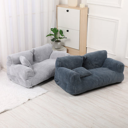 Plush Lounger Sofa for Pets – Modern Comfort Nest