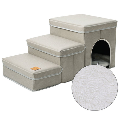 The Vantage Ascent — Plush Multi-Step Stairs for Beds & Sofas