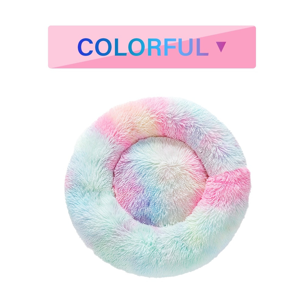 The Cloud Nest — Calming Plush Donut Dog Bed
