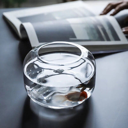 Alpine Aquarium – Minimalist Snow Mountain Desk Tank