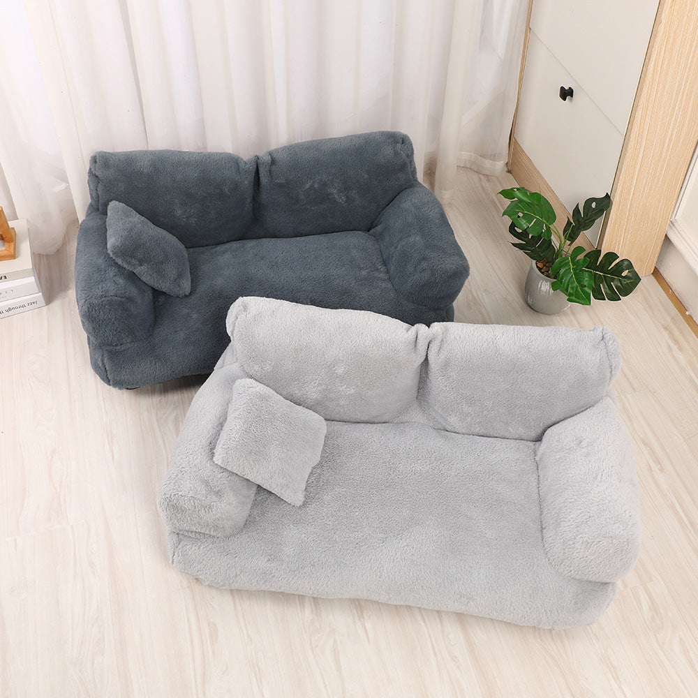 Plush Lounger Sofa for Pets – Modern Comfort Nest
