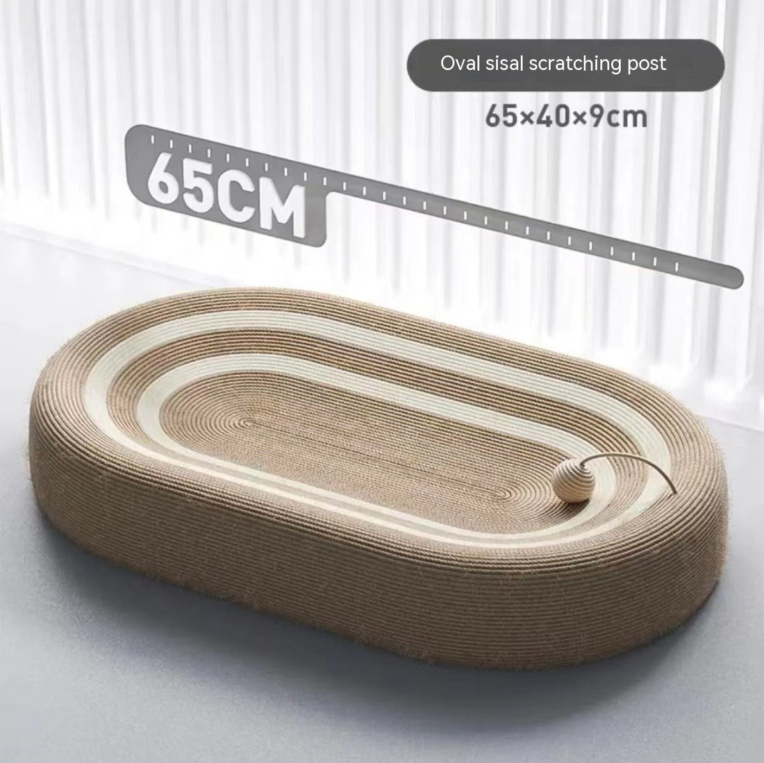 Handmade Sisal Cat Scratch Board with Cozy Nest