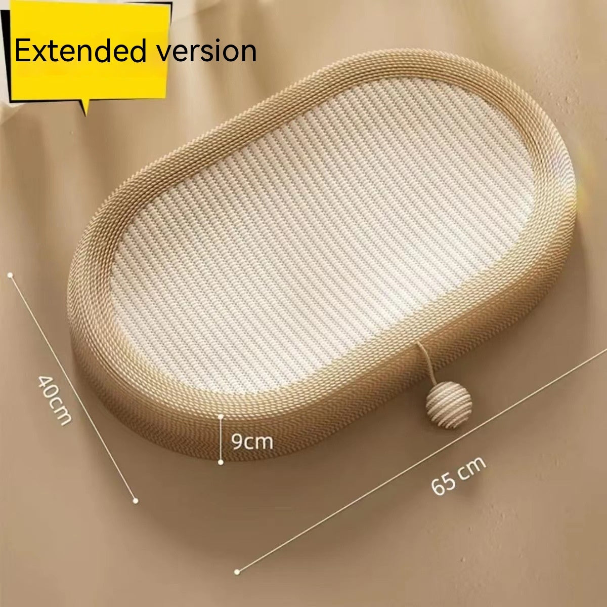 Handmade Sisal Cat Scratch Board with Cozy Nest