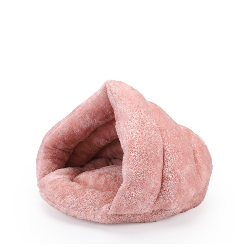 The Arctic Nest — Velvet Plush Dog Bed
