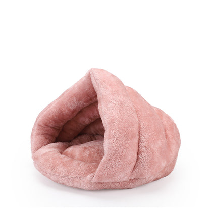 The Arctic Nest — Velvet Plush Dog Bed